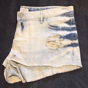 Express Denim Distressed Shorts